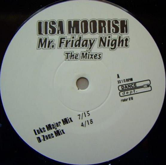 Lisa Moorish : Mr. Friday Night (The Mixes) (12")