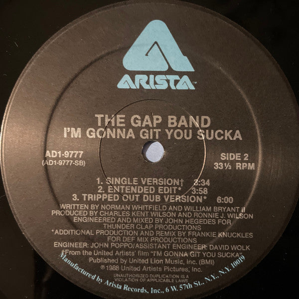 The Gap Band : I'm Gonna Git You Sucka (12")
