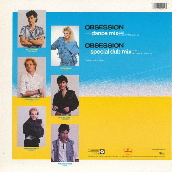 Animotion : Obsession (Dance Mix) (12", Maxi)