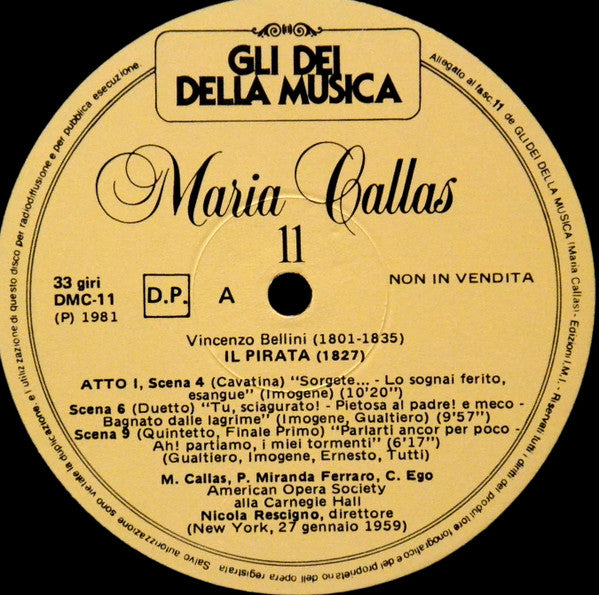 Maria Callas, Giuseppe Verdi, Vincenzo Bellini, Gaetano Donizetti, Luigi Cherubini, Christoph Willibald Gluck, Gaspare Spontini : Maria Callas: La Donna, La Voce, La Diva; Nrs. 11 - 20 (10xLP, Mono + Box, Comp)