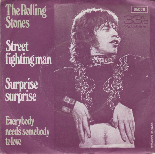 The Rolling Stones : Street Fighting Man / Surprise Surprise / Everybody Needs Somebody To Love (7", Maxi)