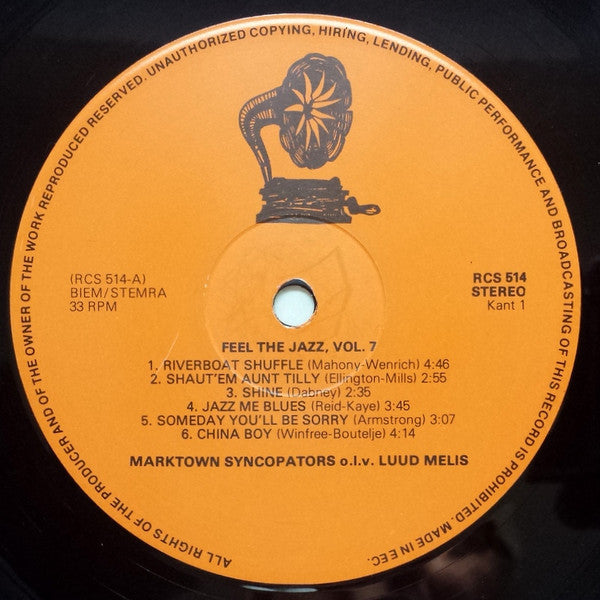 Marktown Syncopators : Feel The Jazz Vol. 7 (LP, Album)