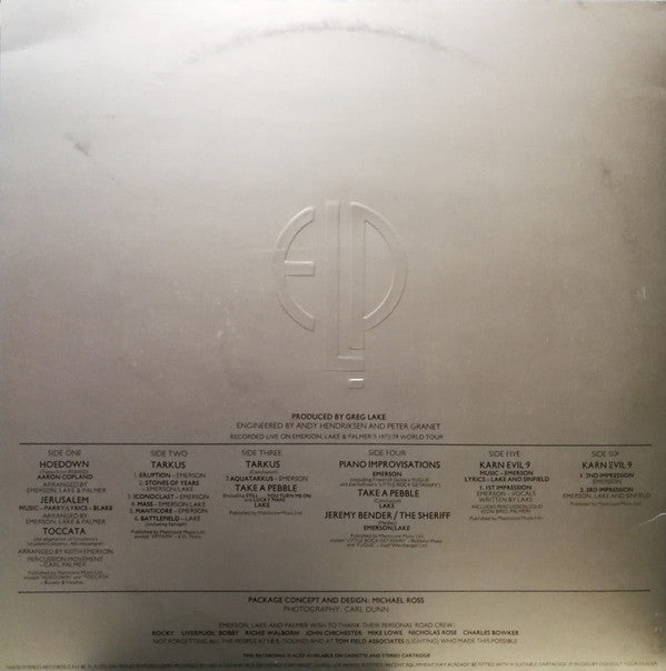 Emerson, Lake & Palmer : Welcome Back My Friends To The Show That Never Ends - Ladies And Gentlemen (3xLP, Album)