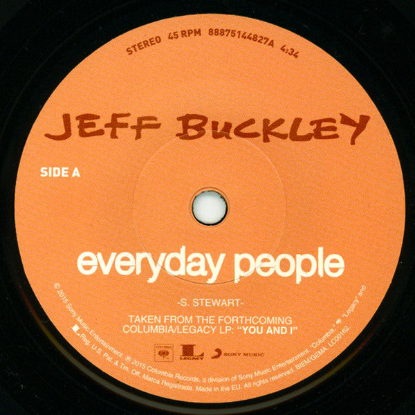 Jeff Buckley / Sly And The Family Stone* : Everyday People (7", RSD, Single, Ltd)