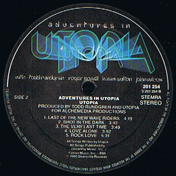 Utopia (5) : Adventures In Utopia (LP, Album, Gat)