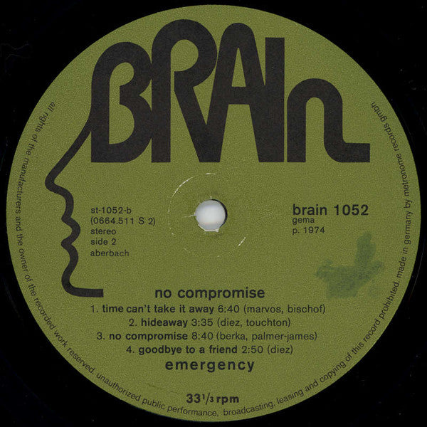 Emergency (6) : No Compromise (LP, Album, RP)