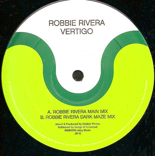 Robbie Rivera : Vertigo (12")