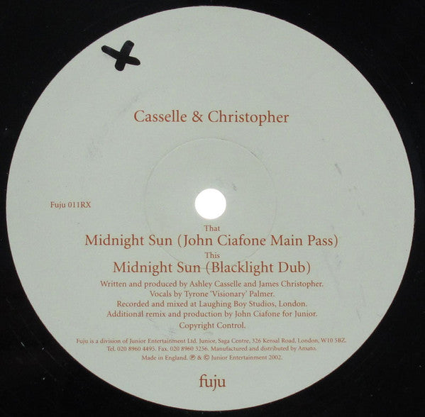Casselle* & Christopher* : Midnight Sun (Remixes) (12")