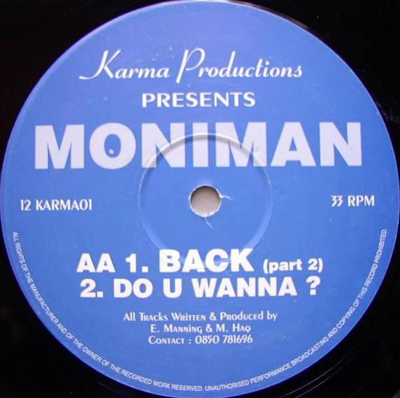 Moniman : What We Gonna Do Right Here Is Go Back (12")