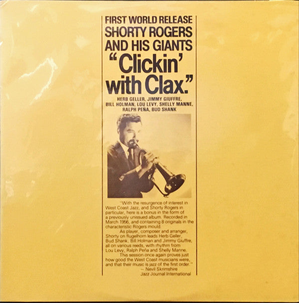 Shorty Rogers And His Giants : Clickin' With Clax (LP, Album, Mono)