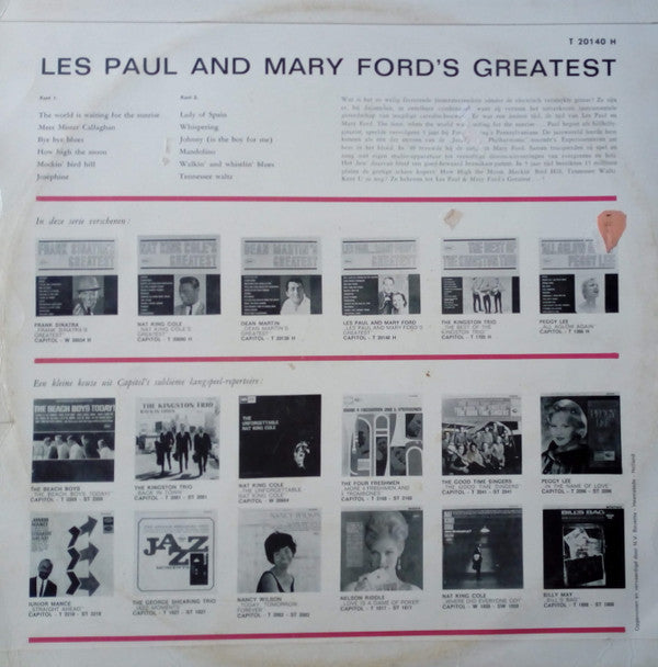 Les Paul & Mary Ford : Les Paul And Mary Ford's Greatest (LP, Comp)