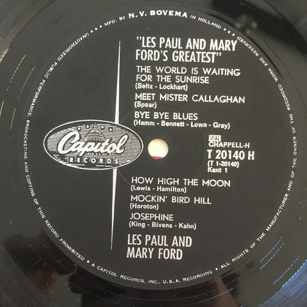 Les Paul & Mary Ford : Les Paul And Mary Ford's Greatest (LP, Comp)