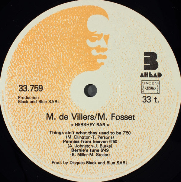 Michel de Villers / Marc Fosset : Hershey Bar (LP, Album)