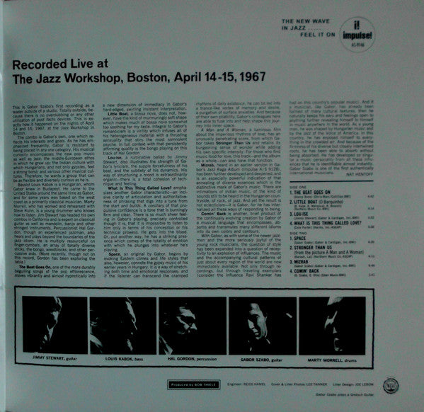 Gabor Szabo : The Sorcerer (LP, Album, RE, 180)