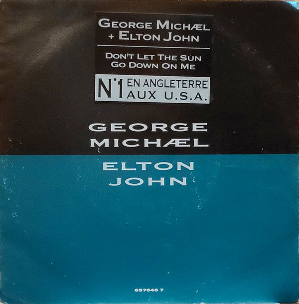 George Michael, Elton John : Don't Let The Sun Go Down On Me (7", Single, Lar)