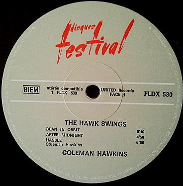Coleman Hawkins : The Hawk Swings (LP, Album)