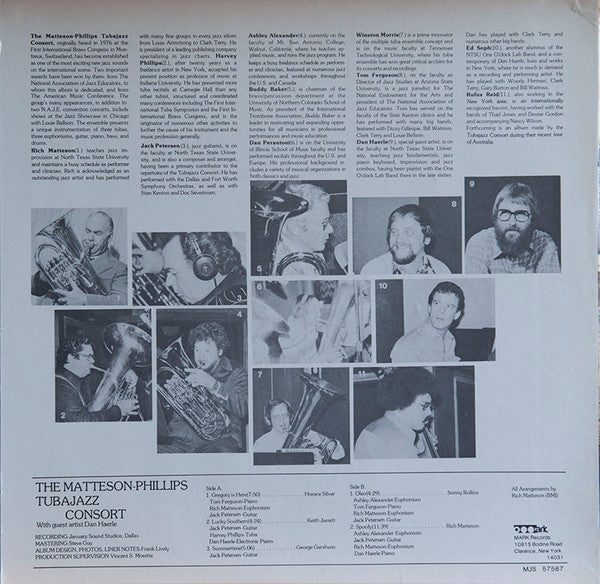 The Matteson - Phillips Tubajazz Consort : The Matteson-Phillips Tubajazz Consort (LP, Album, Yel)