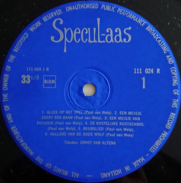 Delftsch Studenten Corps : Specul-aas (10")
