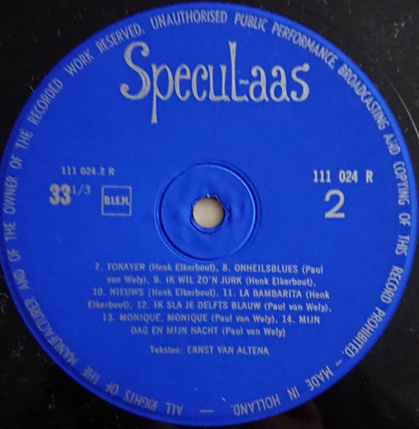 Delftsch Studenten Corps : Specul-aas (10")