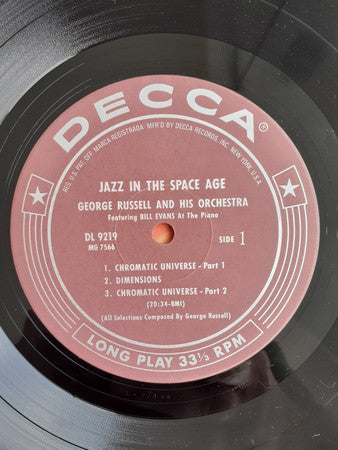 George Russell Orchestra Featuring Bill Evans : Jazz In The Space Age (LP, Ltd, RE)