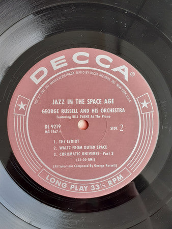 George Russell Orchestra Featuring Bill Evans : Jazz In The Space Age (LP, Ltd, RE)