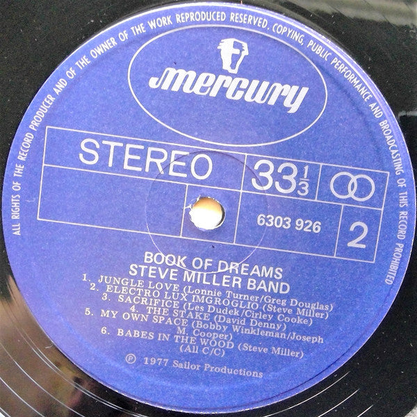 Steve Miller Band : Book Of Dreams (LP, Album)
