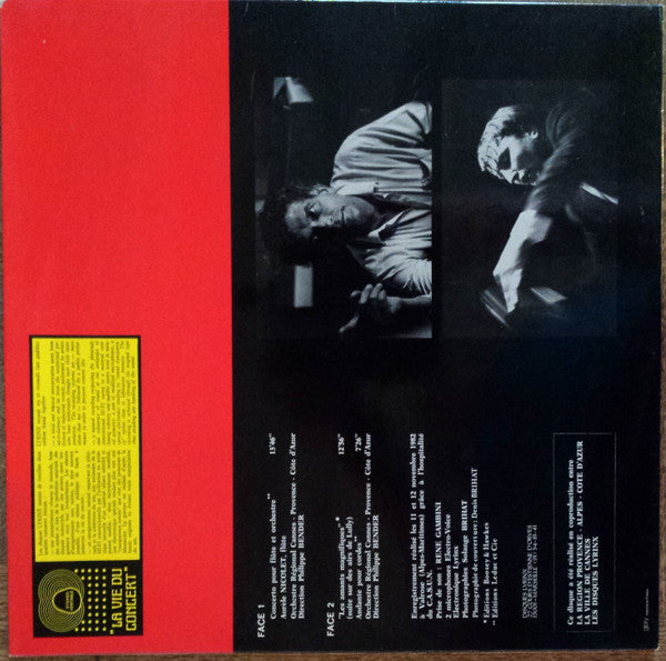 André Jolivet / Aurèle Nicolet / Orchestre Régional Cannes-Provence-Côte D'Azur Direction Philippe Bender : Concerto Pour Flûte Et Orchestre À Cordes, Suite "Les Amants Magnifiques", Andante Pour Cordes (LP, Album, Gat)