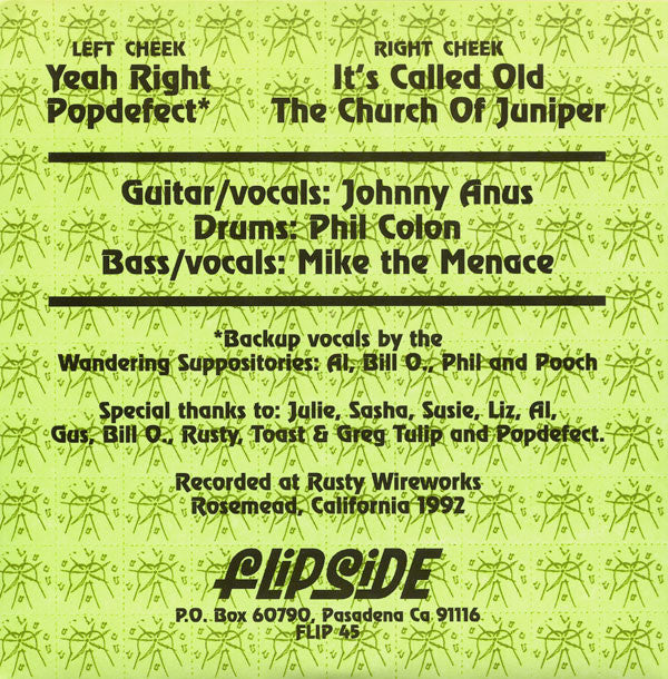 Anus The Menace : Yeah Right (7")