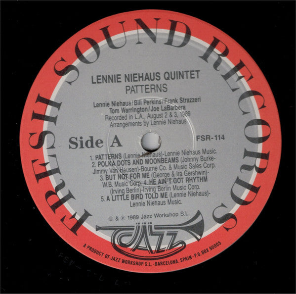 Lennie Niehaus Quintet : Patterns (LP, Album)