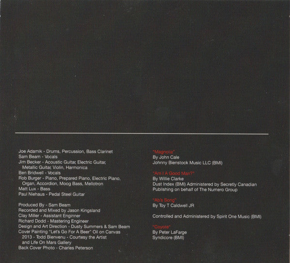 Iron And Wine & Ben Bridwell : Sing Into My Mouth (CD, Album)