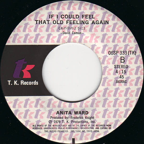 Anita Ward : Ring My Bell (7", Single)