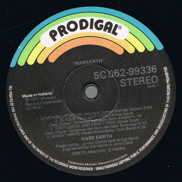 Rare Earth : Rarearth (LP, Album)