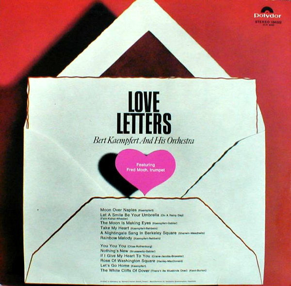 Bert Kaempfert And His Orchestra* : Love Letters (LP, Album)