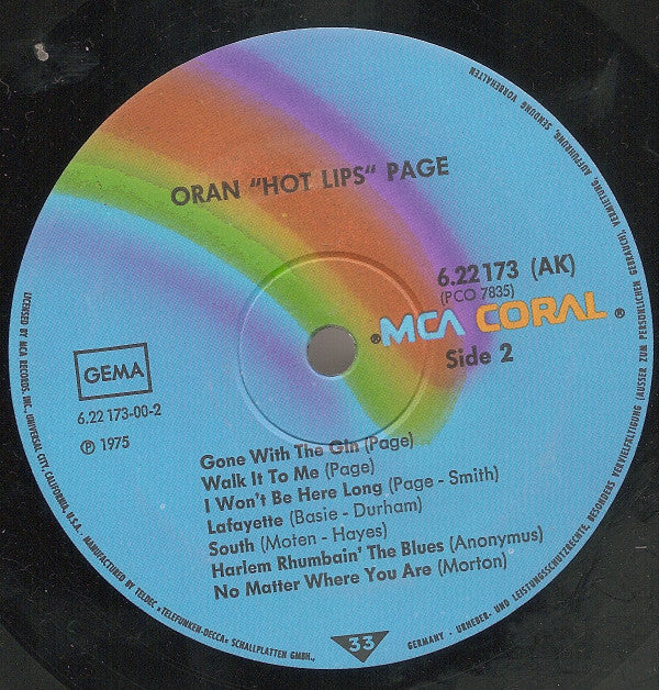 Hot Lips Page : 1938-1940 (LP, Comp)