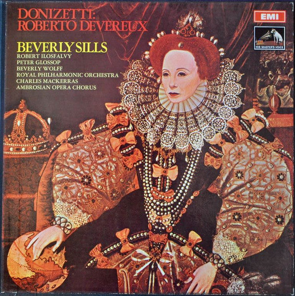 Donizetti* - Beverly Sills, Robert Ilosfalvy*, Peter Glossop, Beverly Wolff, Royal Philharmonic Orchestra, Charles Mackerras*, Ambrosian Opera Chorus* : Roberto Devereux (2xLP + LP, S/Sided + Box, Album)