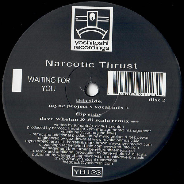 Narcotic Thrust : Waiting For You (2x12")