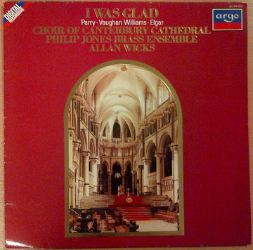 Canterbury Cathedral Choir, Philip Jones Brass Ensemble, Allan Wicks : I Was Glad (LP)