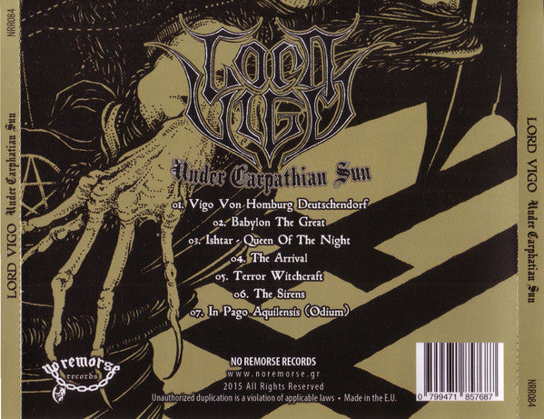 Lord Vigo : Under Carpathian Sun (CD, Album)