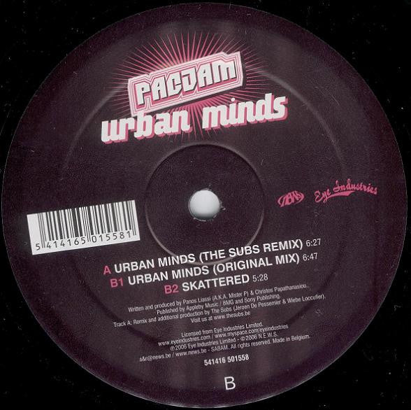 Pacjam : Urban Minds / Skattered (12")