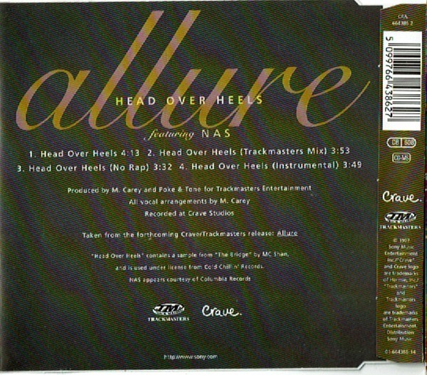 Allure (3) Featuring Nas : Head Over Heels (CD, Maxi)