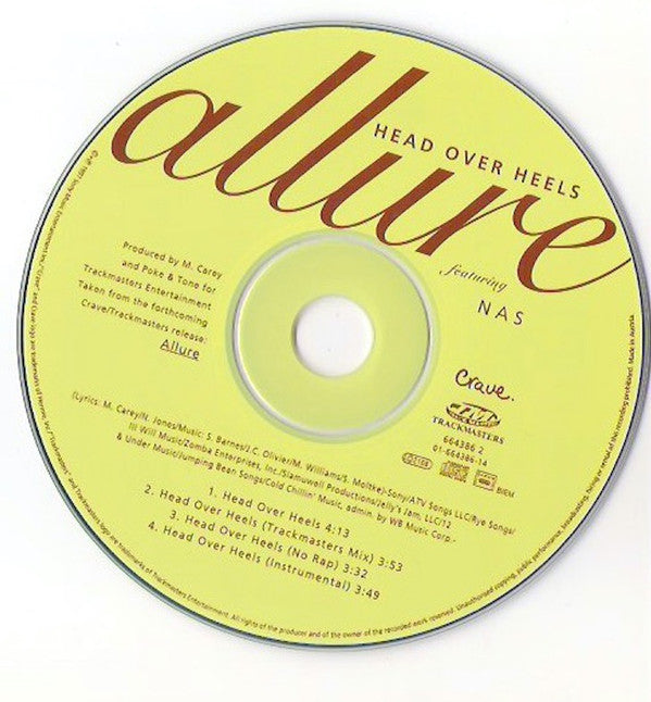 Allure (3) Featuring Nas : Head Over Heels (CD, Maxi)
