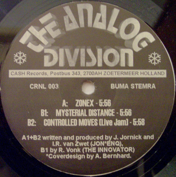 The Analog Division / Jon*Enq* vs.  The Innovator (2) : Zonex (12")