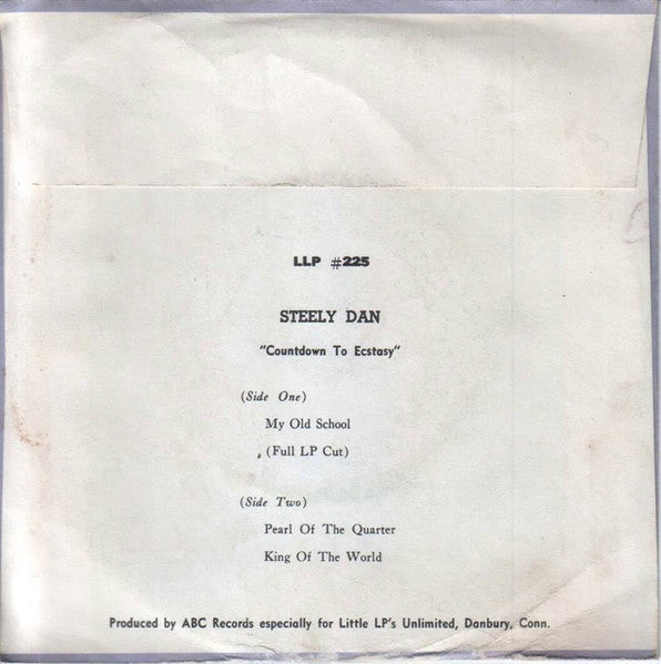 Steely Dan : Countdown To Ecstasy (7", EP, Jukebox, Styrene)
