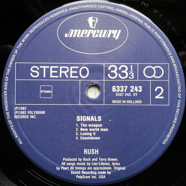 Rush : Signals (LP, Album)