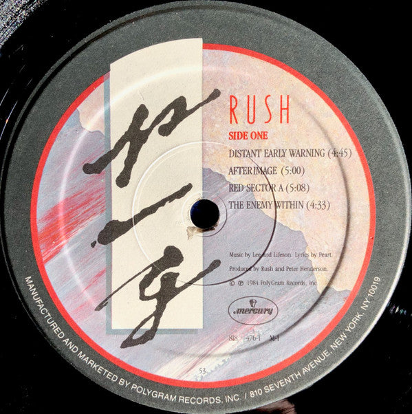 Rush : Grace Under Pressure (LP, Album, 53 )