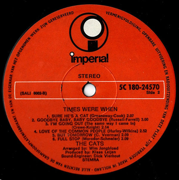 The Cats : Times Were When (2xLP, Comp)