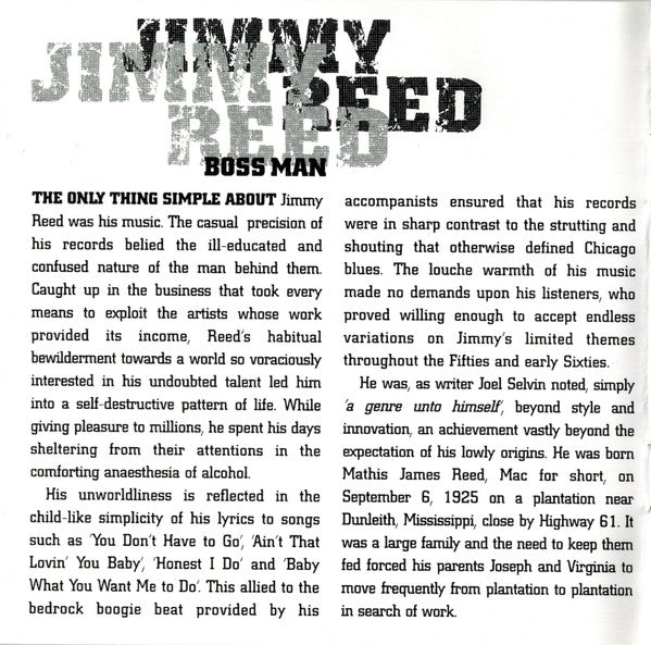 Jimmy Reed : Boss Man (2xCD, Comp)