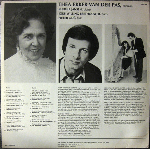 Thea Ekker-van der Pas : The Last Rose (LP, Album)