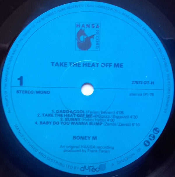 Boney M. : Take The Heat Off Me (LP, Album)