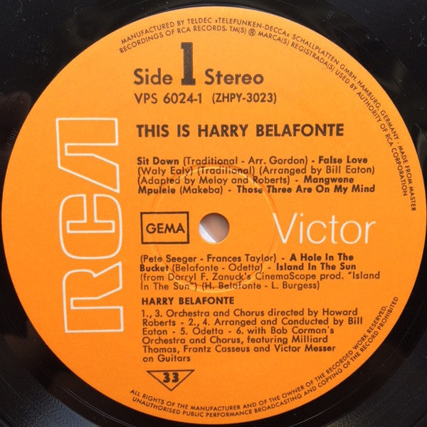 Harry Belafonte : This Is Harry Belafonte (2xLP, Comp)